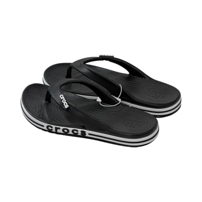 ⚫ Crocs Bayaband Flip Flops – Black Edition | Iconic Comfort, Everyday Style