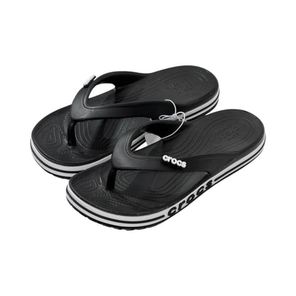 ⚫ Crocs Bayaband Flip Flops – Black Edition | Iconic Comfort, Everyday Style