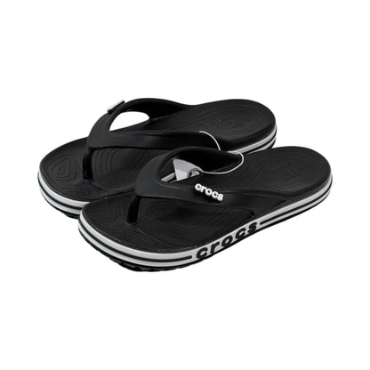 ⚫ Crocs Bayaband Flip Flops – Black Edition | Iconic Comfort, Everyday Style