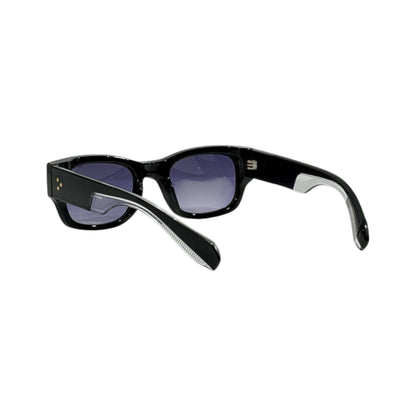 David Beckham Square Sunglasses – Black Frame Blue Gradient 🕶️💙