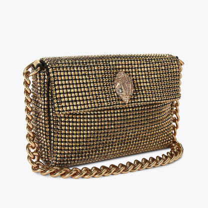 Kurt geiger  Crystal Mesh Bag – Gold ✨