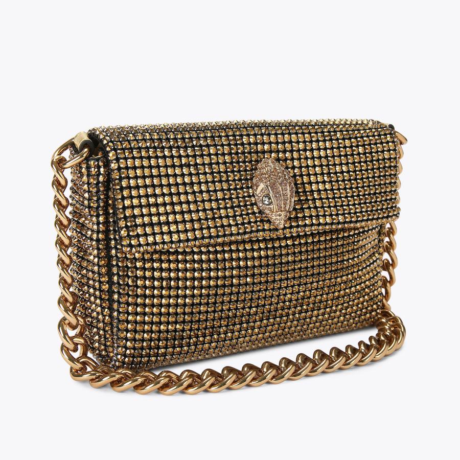 Kurt geiger  Crystal Mesh Bag – Gold ✨