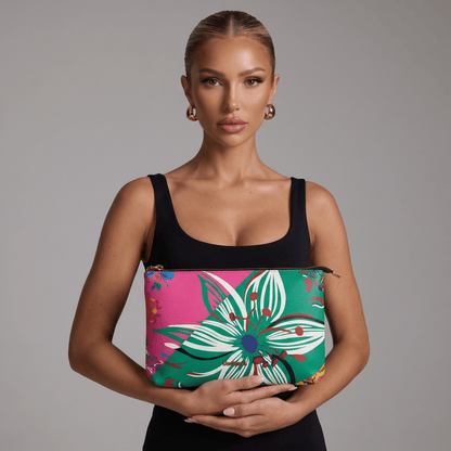 Desigual Floral Wristlet Pouch – Colorful Statement Clutch 🌸💖