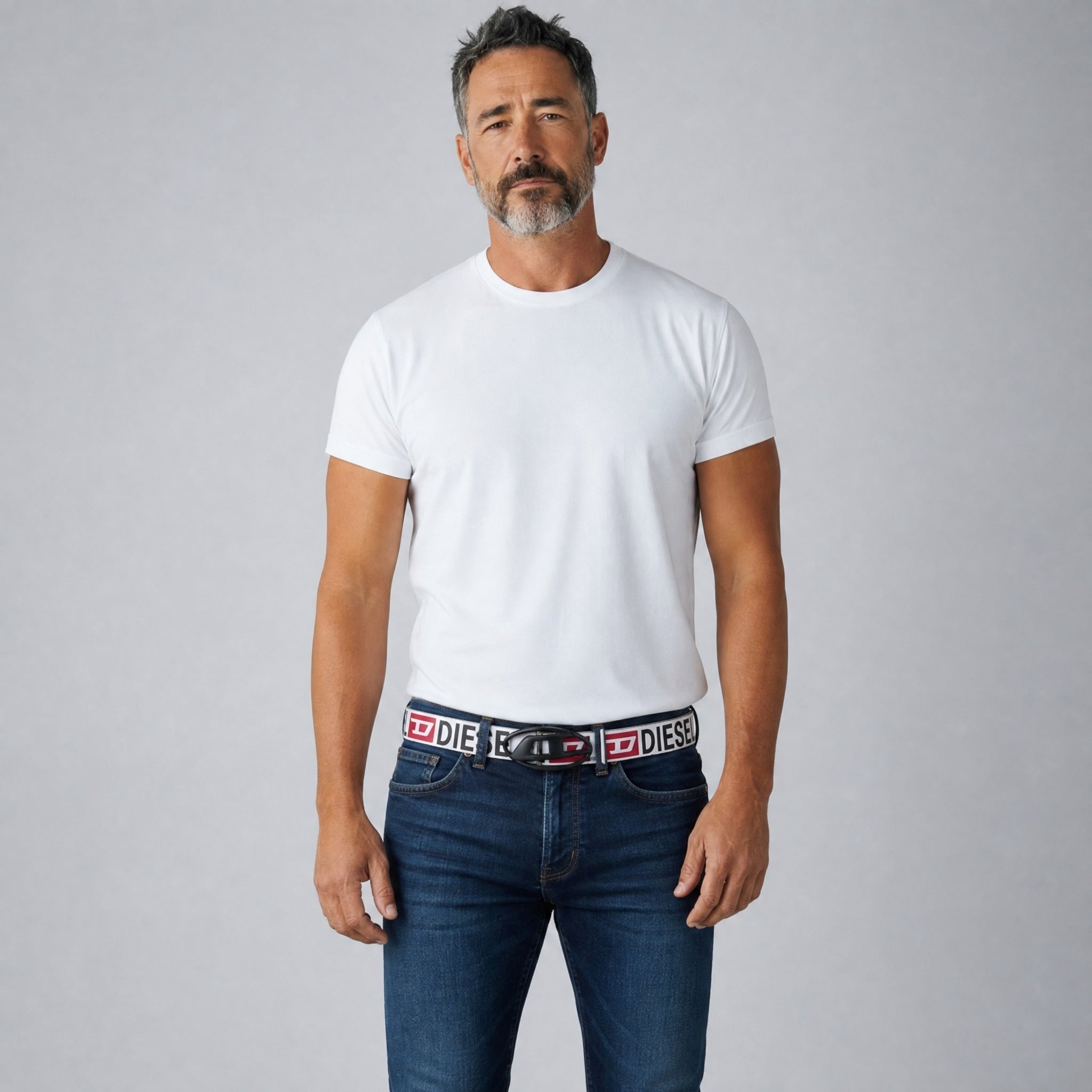Diesel belt 🍒🥥🌸 110 cm black logo