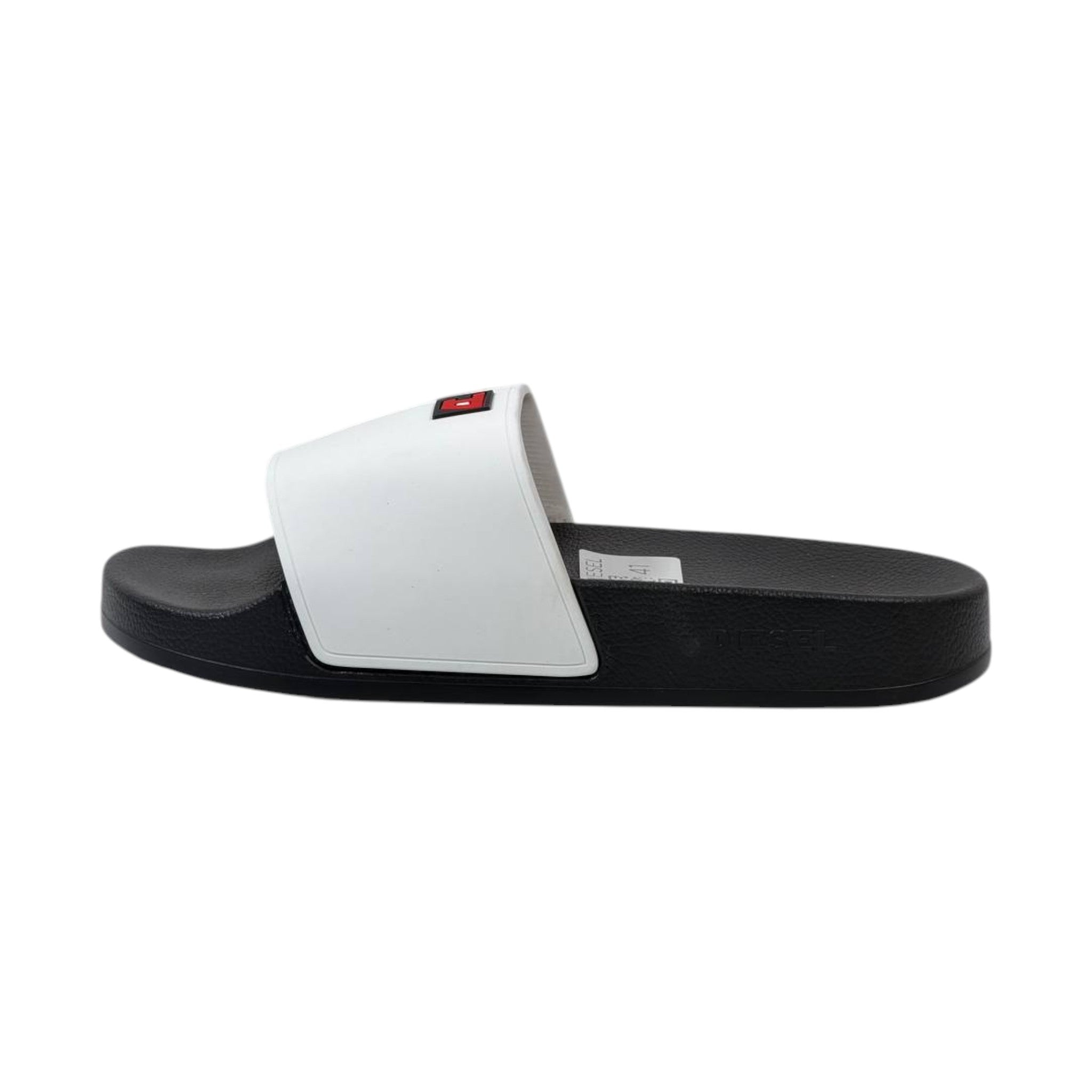 🩴 Diesel Icon White & Black Luxury Slides – Everyday Comfort Meets Street Style 🔥