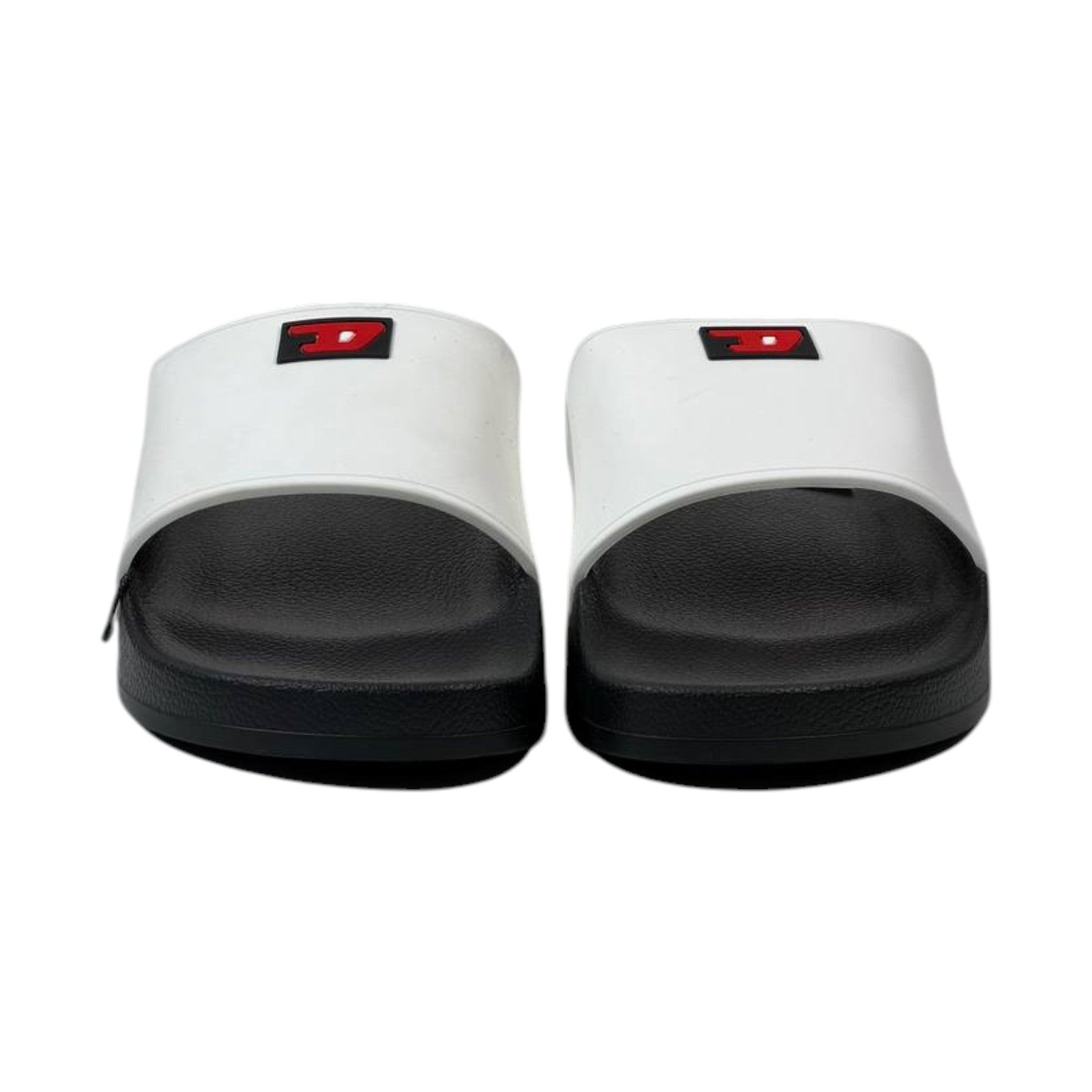 🩴 Diesel Icon White & Black Luxury Slides – Everyday Comfort Meets Street Style 🔥