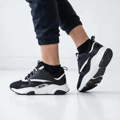 Dior B22 Chunky Sneakers — Black & White