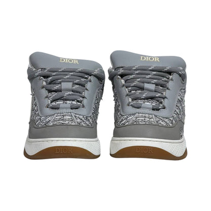 🩶 Dior B27 Grey Tweed Luxury Sneakers 👟✨