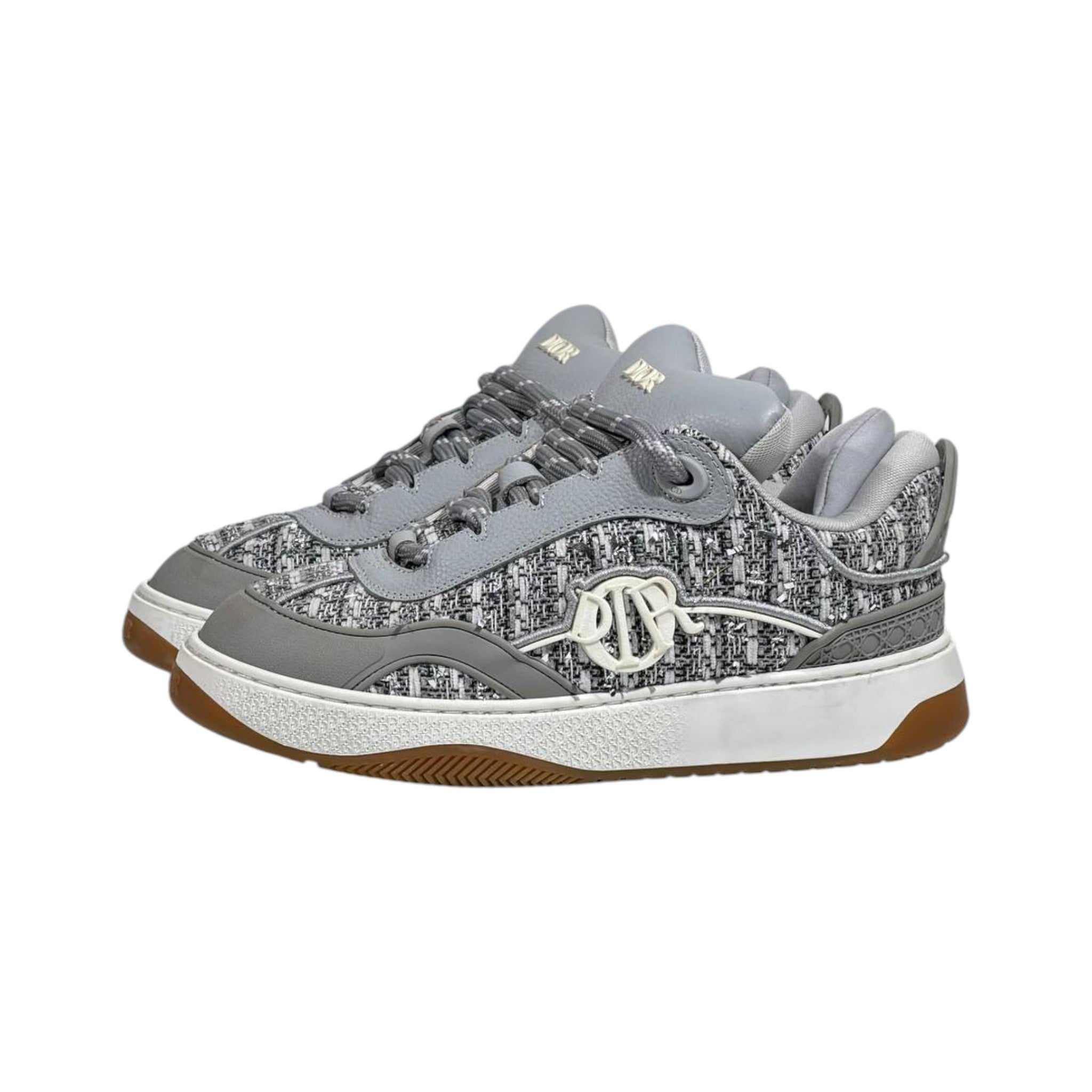 🩶 Dior B27 Grey Tweed Luxury Sneakers 👟✨