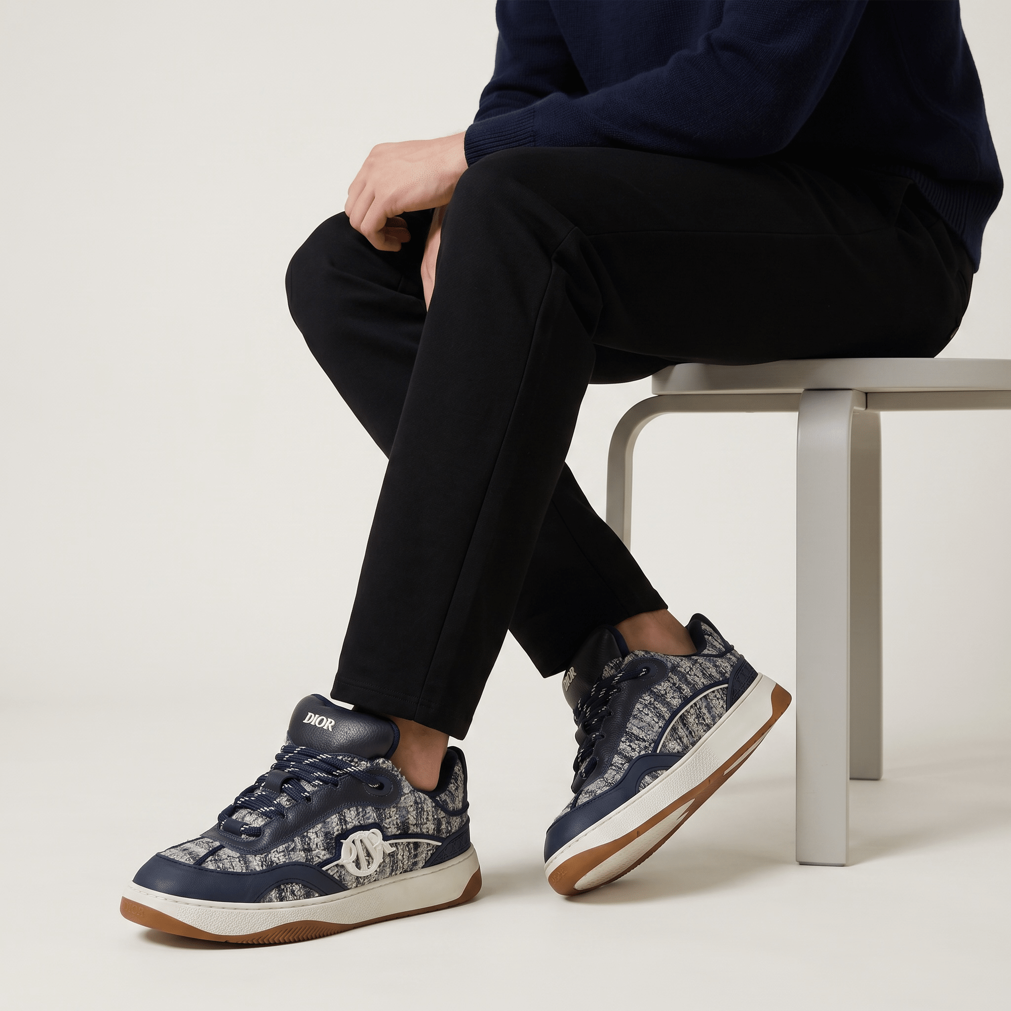 🤍 Dior B27 Tweed Low-Top Sneakers 👟✨