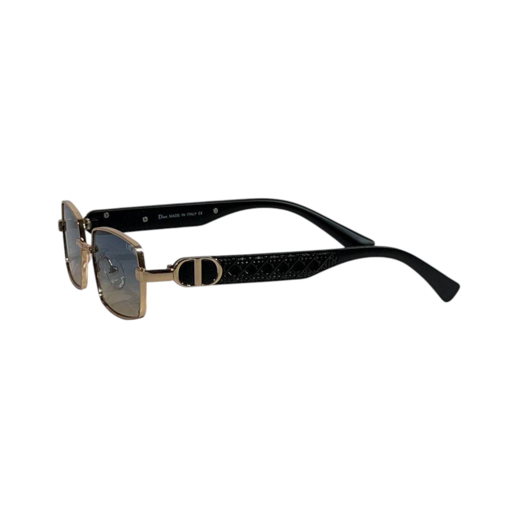 Dior Gold Rectangular Sunglasses 🕶️ | Gradient Lens Designer Eyewear
