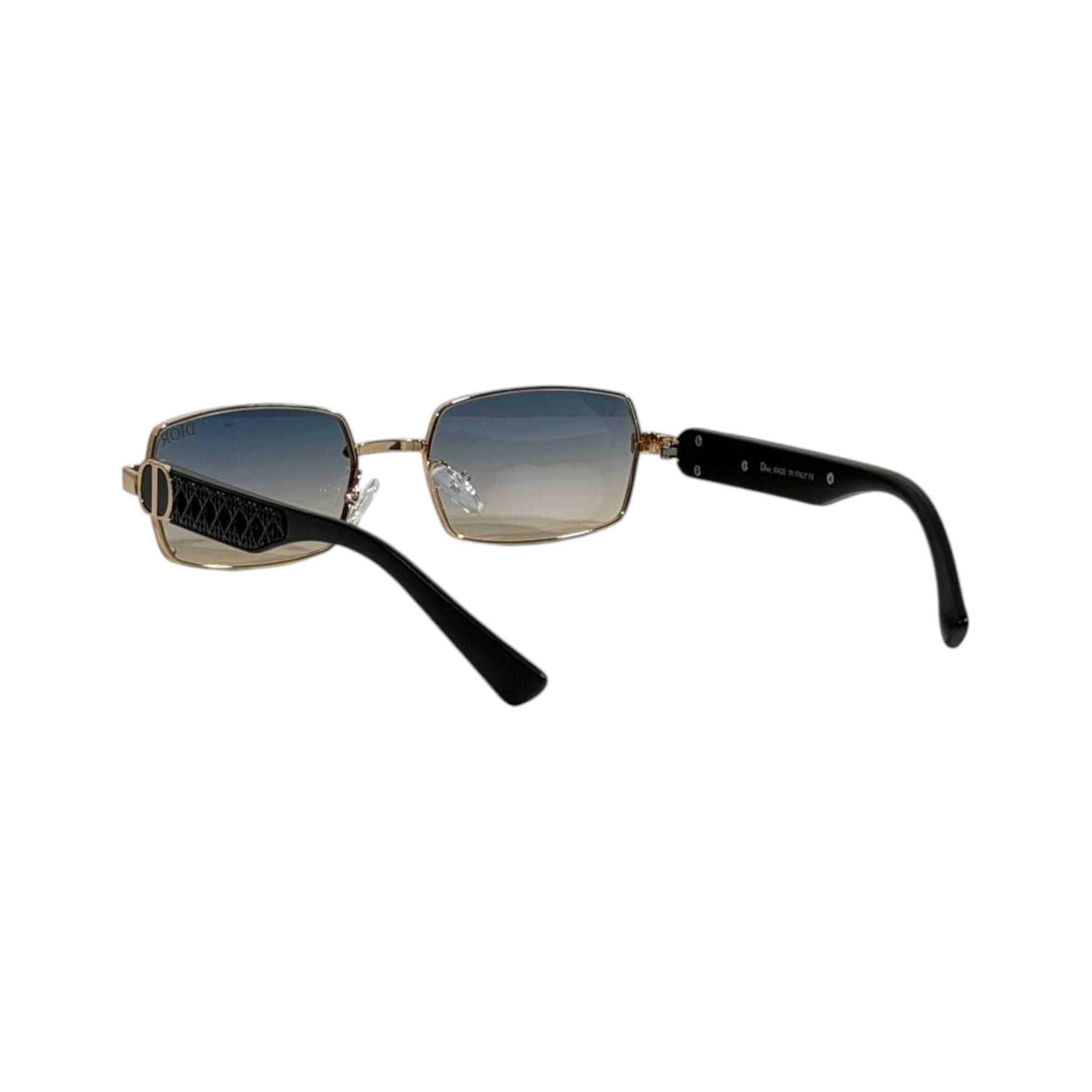 Dior Gold Rectangular Sunglasses 🕶️ | Gradient Lens Designer Eyewear