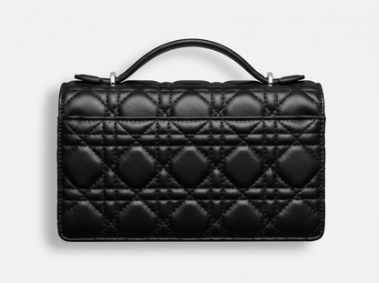 🖤 Dior Lady Top Handle Quilted Leather Bag – Timeless Black Luxury 🖤