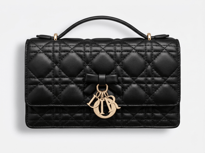 🖤 Dior Lady Top Handle Quilted Leather Bag – Timeless Black Luxury 🖤