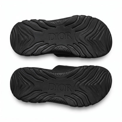 Dior Oblique Black Slide Sandals