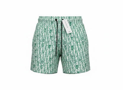 Dior Oblique Monogram Green Shorts 🩳 | Luxury Summer Casual Wear