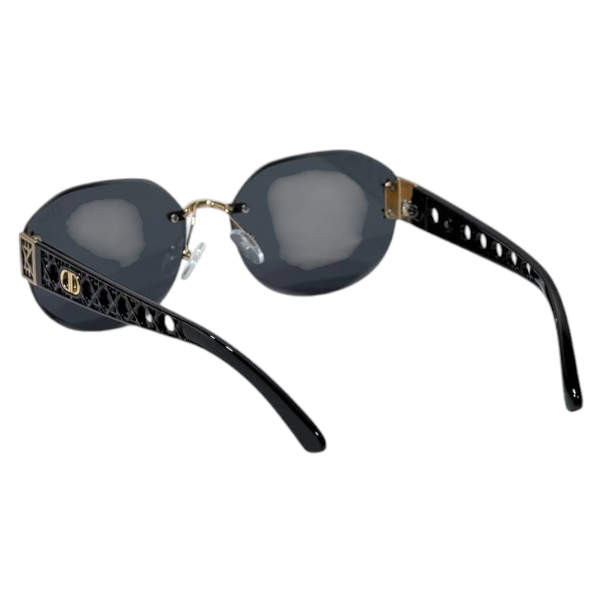 Dior Rimless Luxury Sunglasses – Black Gradient Lenses | Premium Designer Eyewear 🖤✨