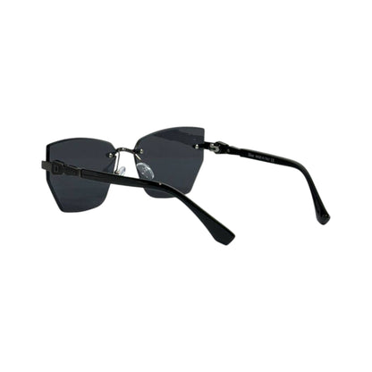 Dior Rimless Shield Sunglasses 🕶️ | Black Frame Grey Lens