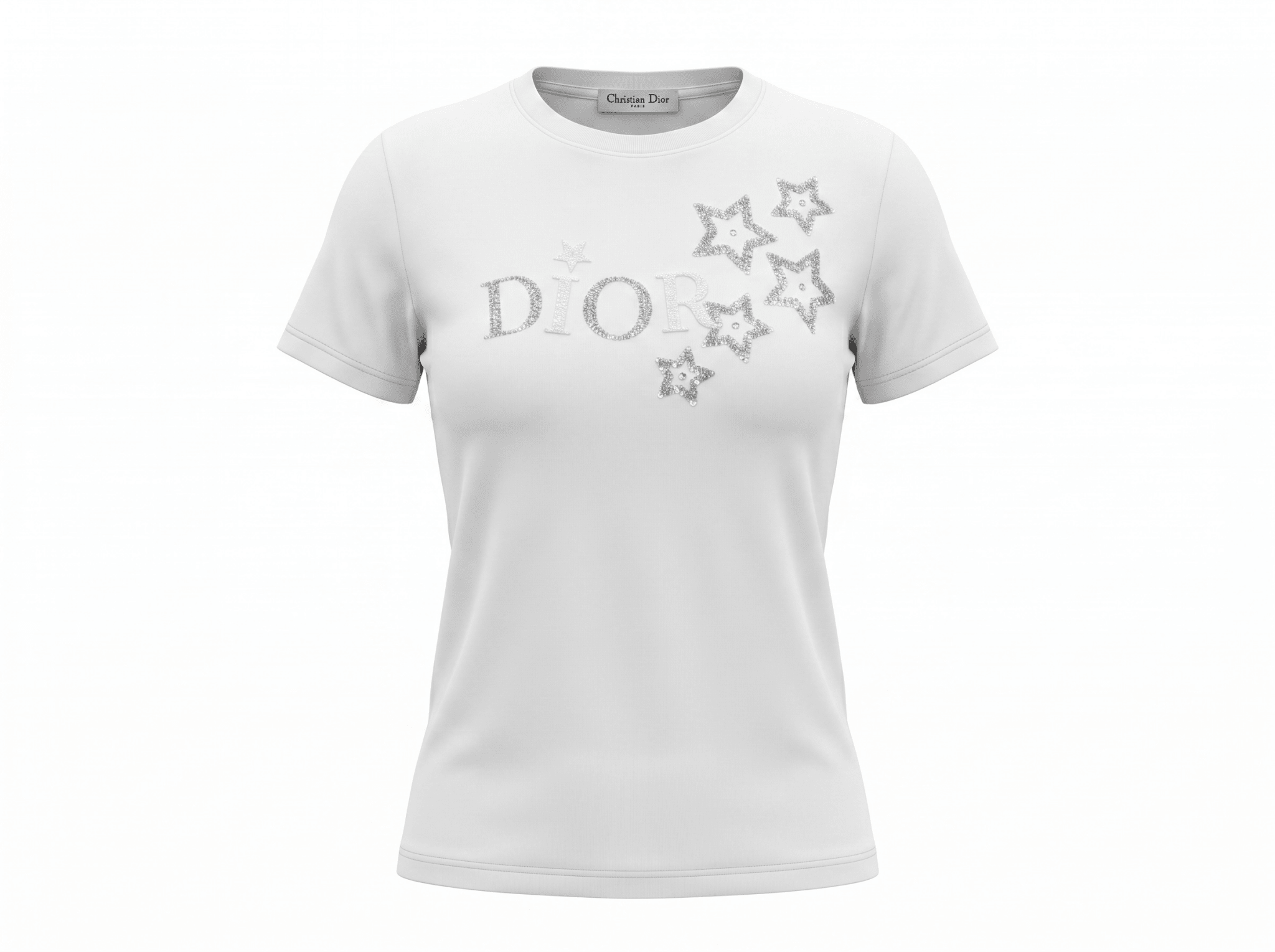 🤍 Dior Star Logo Cotton T-Shirt