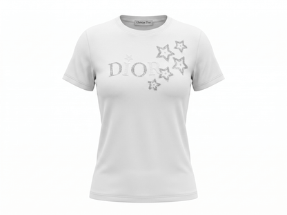 🤍 Dior Star Logo Cotton T-Shirt