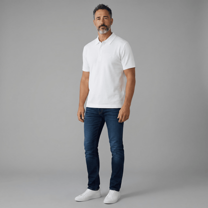 🤍✨ Dior White Luxury Polo Shirt – Premium Smart Casual Essential 👔🔥