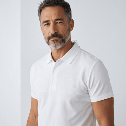 🤍✨ Dior White Luxury Polo Shirt – Premium Smart Casual Essential 👔🔥