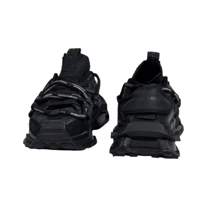 🖤🔥 Dolce & Gabbana DG-S862 Tactical Luxury Sneakers – Triple Black Edition 👟⚡