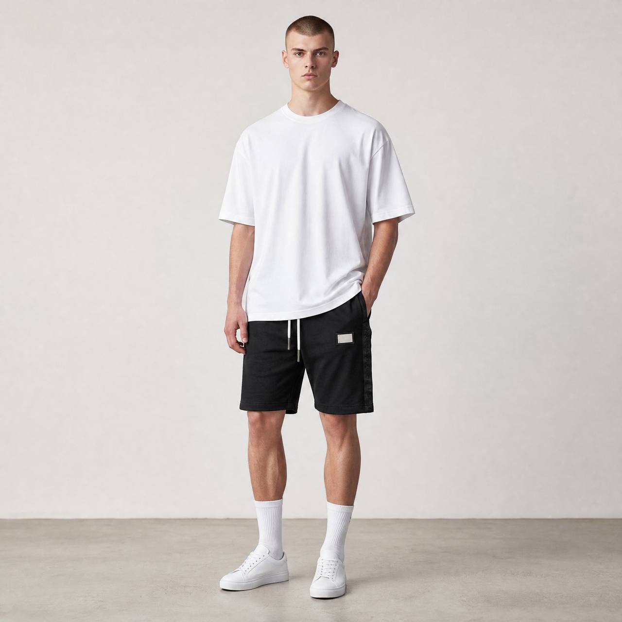 Dolce & Gabbana Milano Tape Shorts – Black Luxury Edition 🖤✨
