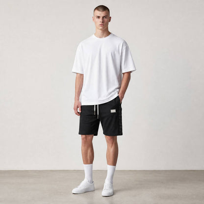 Dolce & Gabbana Milano Tape Shorts – Black Luxury Edition 🖤✨