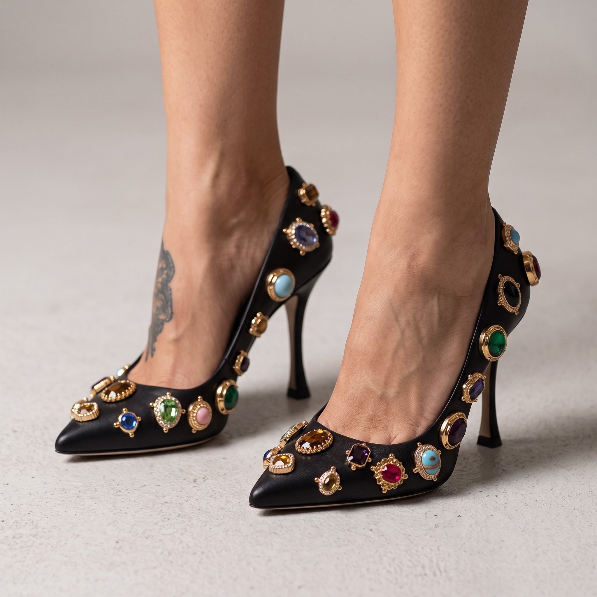 Dolce & Gabbana Pumps – Black Jeweled 👠💎