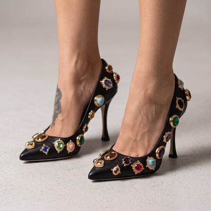 Dolce & Gabbana Pumps – Black Jeweled 👠💎