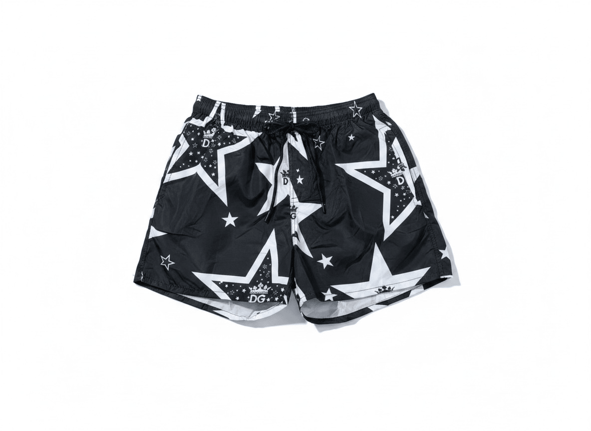 Dolce & Gabbana Star Print Swim Shorts ⭐🖤