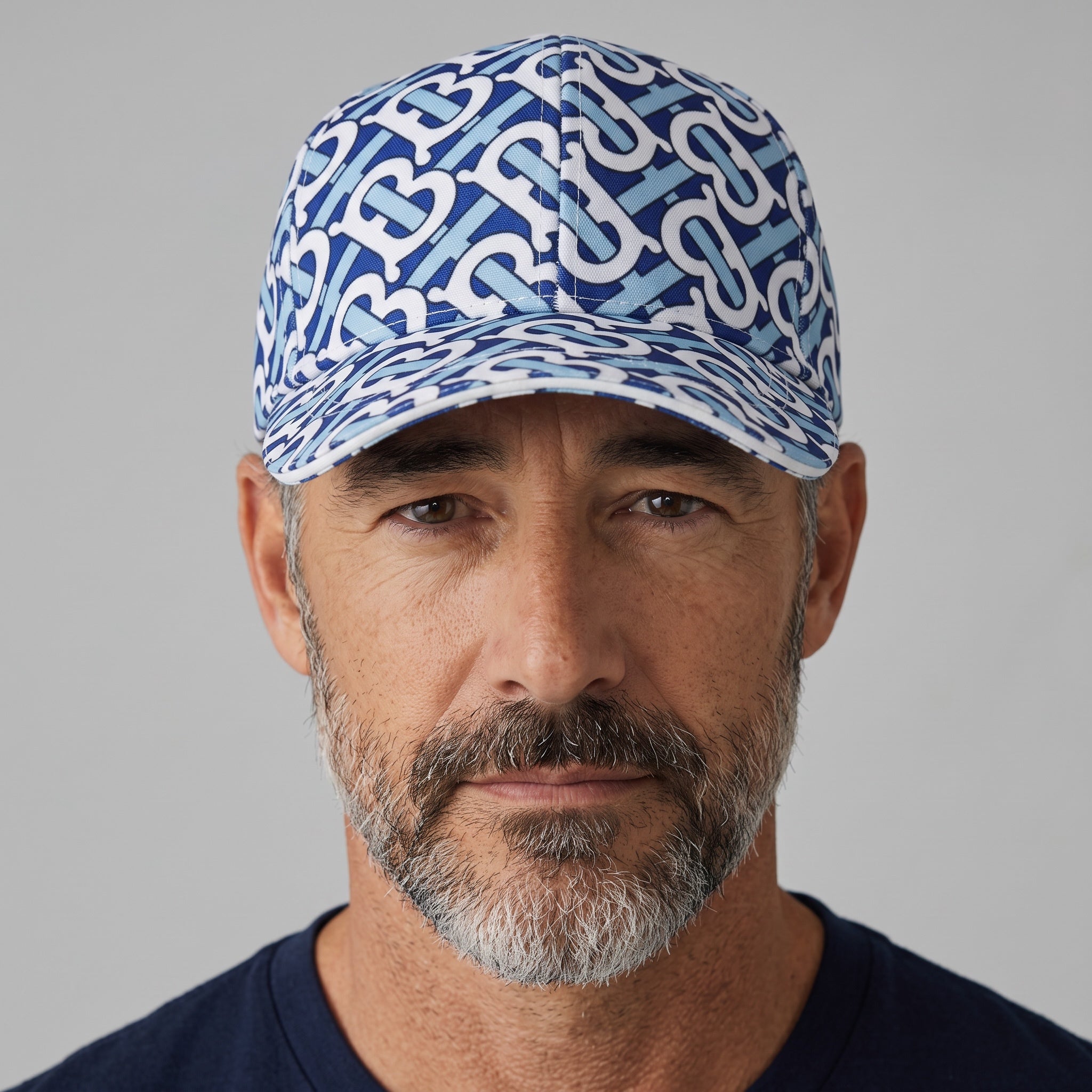 Burberry TB Monogram Cap – Blue Baseball Hat 🧢