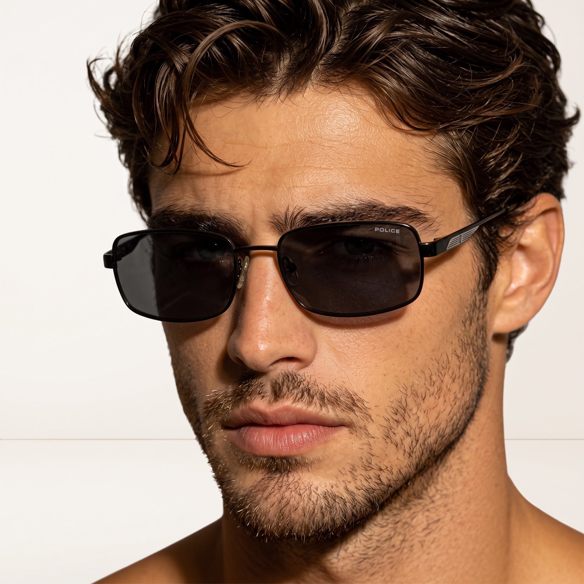 Police Sunglasses – Black Metal Pilot Shades 😎🕶️