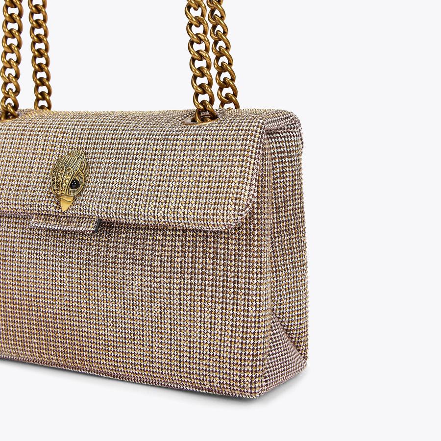 Kurt Geiger Kensington – Brown Houndstooth Bag 👜✨