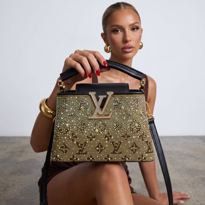 Louis Vuitton Top Handle mini – Brown Crystal Monogram ✨