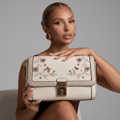 Emily Bloom Luxe Crossbody 🌸🤍✨