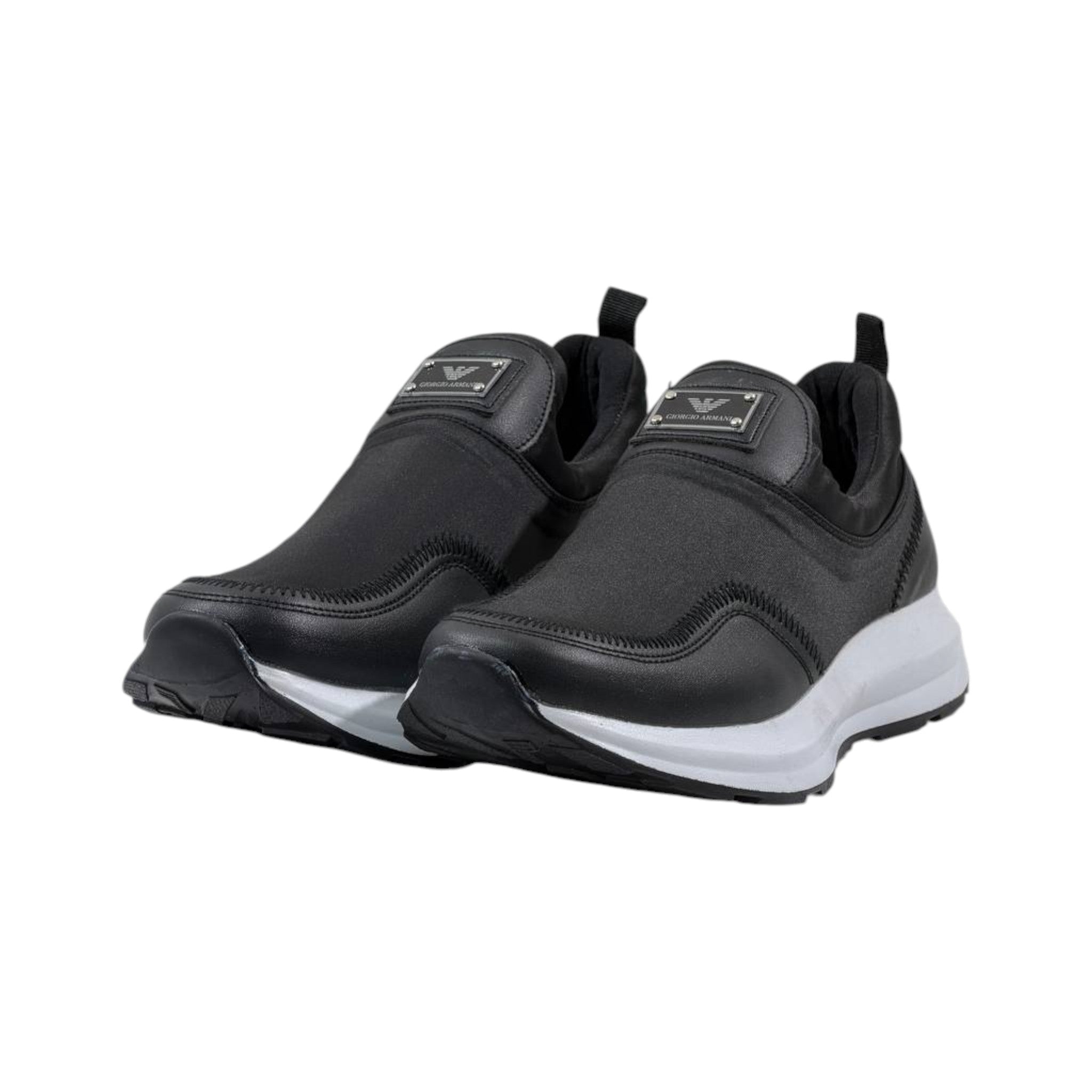 Emporio Armani Slip-On Performance Sneakers ⚫⚪