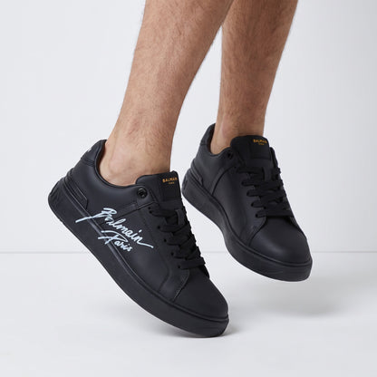 Balmain Low-Top Sneakers — Black