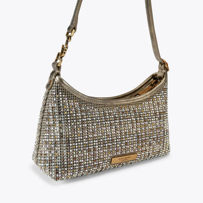 Kurt Geiger Crystal Hobo – Gold ✨