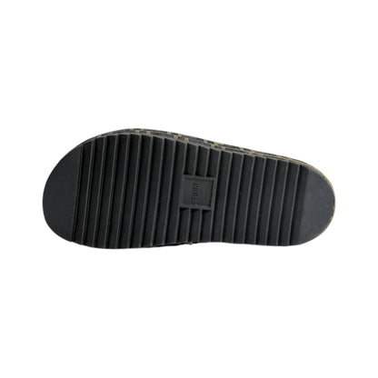Fendi Brown Monogram Platform Slides – Iconic Luxe Statement Sandals 🤎✨