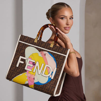 Fendi Large Shopper – Brown FF Graphic 👜