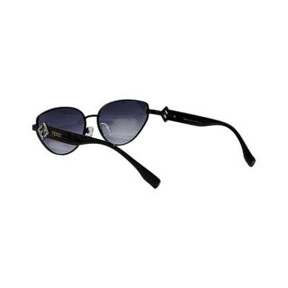 Fendi Oval Sunglasses 🖤 | Black Minimal Luxury Frame