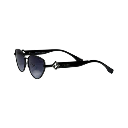 Fendi Oval Sunglasses 🖤 | Black Minimal Luxury Frame