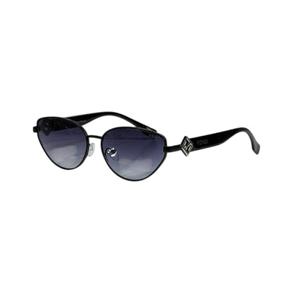 Fendi Oval Sunglasses 🖤 | Black Minimal Luxury Frame