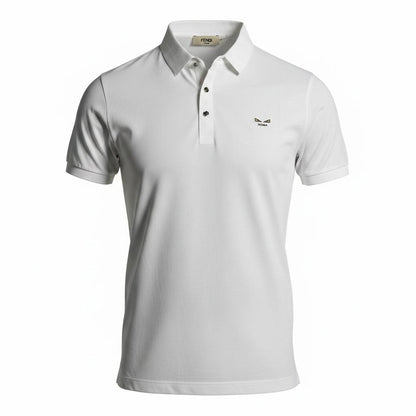 🤍 Fendi White Polo Shirt – Clean Minimal Luxury Essential 👕✨