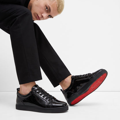Christian Louboutin Patent Sneaker — Black & Red
