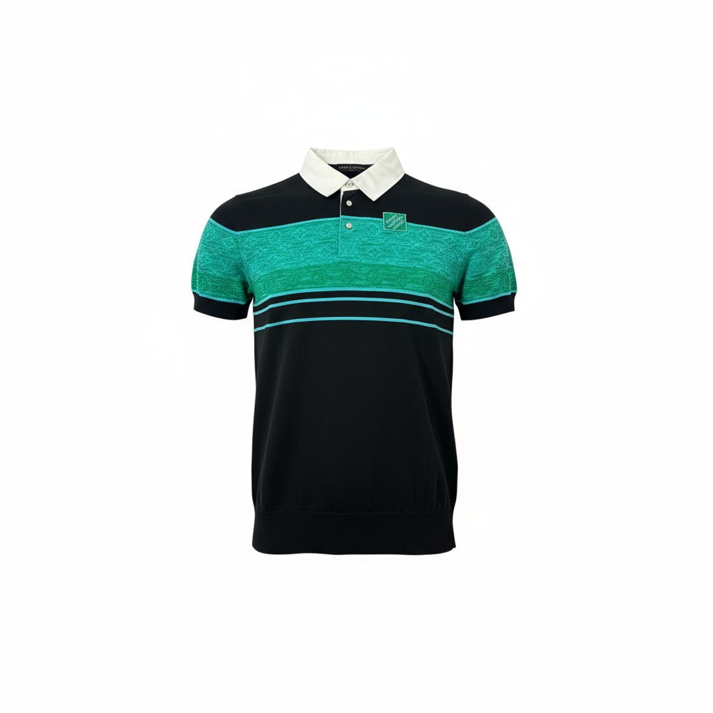 Louis Vuitton Monogram Panel Polo – Green Jacquard x White Collar Edition