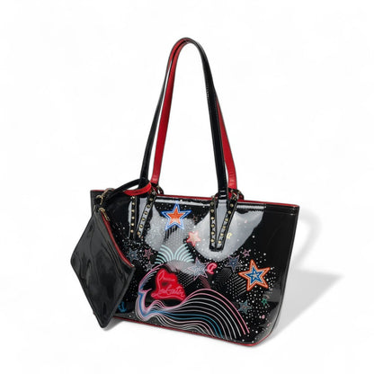 🌈 Christian Louboutin-Inspired “Starburst” Patent Tote 🌈