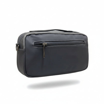 BOSS Signature Crossbody Bag – Sleek Grey Statement Shoulder Bag 🖤👜